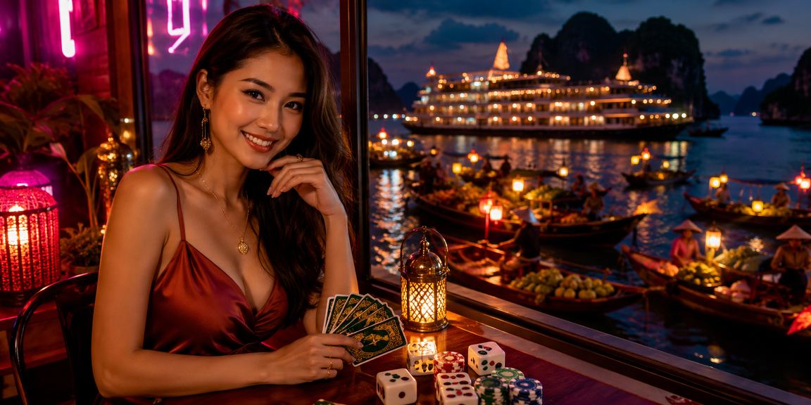 Người chơi tại vịnh Hạ Long trải nghiệm card game và cá cược trực tuyến trên điện thoại
